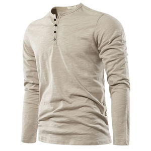 Premium Outdoor Mens Long Sleeve T Shirt Customized Logo Slim Fit Floral Fabric Casual Modern Fashion Clothing - Product Image 2
