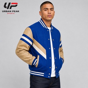 Veste universitaire confortable pour homme avec texture de tissu doux, poignets côtelés flexibles et design moderne pour tenues décontractées, service OEM - Product Image 5