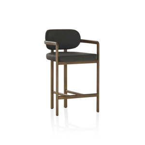 Modern Metal Frame Bar Chair ,New Luxury Bar Chair, Luxury Bar <b>Stool</b> Premium Leather Bar <b>Stool</b> High-End Bar Chair - Product Image 1