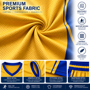 Ensemble d'uniformes de basket-ball de qualité supérieure avec logo personnalisé, nom et numéro du joueur, maillots et shorts de basket-ball personnalisés - Product Image 5
