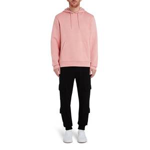 Sweat à capuche coupe-vent de qualité supérieure, design personnalisé, effet délavé, logo frontal, couleur unie, polyester/coton, haute qualité, unisexe, OEM - Product Image 1