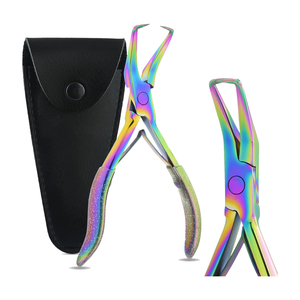 Hair <b>Extension</b> Pliers Hold Tool for Keratin Hair <b>Extensions</b> Microlink <b>Beads</b> Surgical Grade Stainless Steel Commercial - Product Image 1