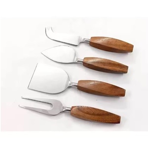 Tabletop Stainless Steel Cheese Set With <b>Bone</b> Inlay <b>Handle</b> Kitchen Gadgets Serving Cheese Butter <b>Knife</b> Spreader Set - Product Image 2