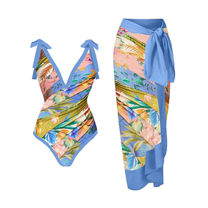 Factory Price Custom Logo Solid Sexy Swimwear Quick Dry Breathable <b>Split</b> popular design Bathing Suit Swim Suits Women - Product Image 1