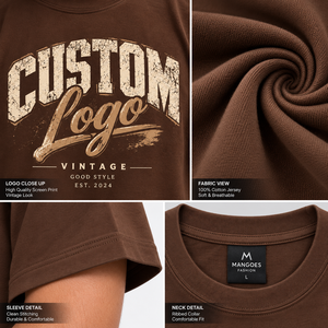 Camiseta de Cuello Redondo de Manga Corta para Hombre, 100% Algodón, Corte Regular, Color Sólido, Informal, Transpirable, de Alta Calidad, 180 g/m², 100% Algodón - Product Image 5