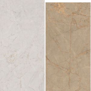 Carrelage en porcelaine texturé sculpté haut de gamme 600x1200, matériau mural pour hall d'hôtel de prestige, décoration intérieure de bureau d'entreprise - Product Image 3