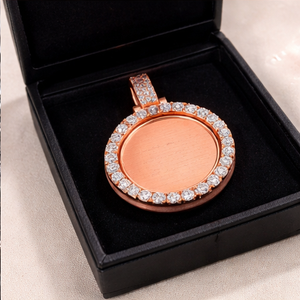 925 Silver Moissanite Trendy Hip Hop Pendant Necklace Gold Plated Iced Photo Personalized Family Member Picture Fine Charm <b>Gift</b> - Product Image 6