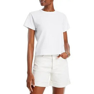 T-shirt à col rond et manches courtes pour femme, coupe ample, léger et respirant, idéal pour l'été - Product Image 1