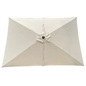 Parapluie extérieur étanche 6x9 pieds avec rabat inclinable à bouton-poussoir à manivelle pour piscine de jardin et marché - Product Image 5