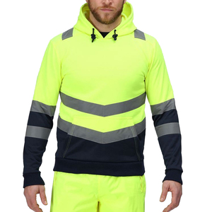 Sweat-shirt de sécurité personnalisable en polyester respirant et imperméable avec LED de classe 3, grande taille, pour le travail - Product Image 1
