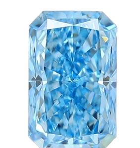 4Ct Bleu Couleur Radiant Cut Lab Grown Diamond VVS1 Clarity Excellente Cut Making For Diamond Jewelry Bijoux personnalisés Gift Her - Product Image 1