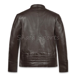 Casual Men Leather Jacket Durable Warm Men Winter Leather Jacket Trendy Street Style Outerwear Collection - Product Image 2