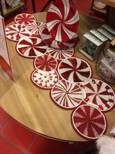 Handmade <b>Beaded</b> Heart <b>Coaster</b> Set Romantic Drink <b>Coaster</b> Round Bead Embroidery Table Decor Love Theme Durable HK EXPORTS - Product Image 4