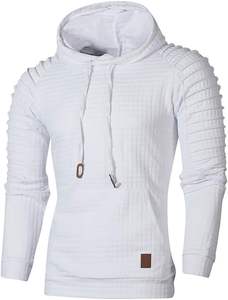 Sweat-shirts à capuche pour hommes, manches longues, cordon de serrage, décontractés, avec poches kangourou, couleur noire, sweat-shirts à capuche pour hommes - Product Image 4