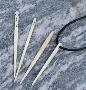 Aiguilles à coudre en os de buffle 100% naturelles, de qualité supérieure, élégantes et faites à la main, à bas prix. - Product Image 4