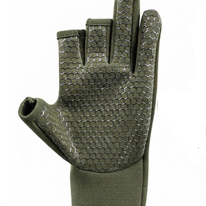 Gants de pêche demi-doigts avec coutures renforcées, construction flexible, ajustement sûr pour la navigation de plaisance et les activités nautiques, gants OEM - Product Image 2