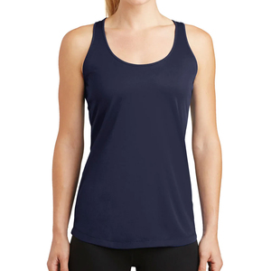 Débardeur sexy bleu marine pour femme, coupe classique, tricoté 100% coton respirant, uni, décontracté, sans col, 160g, avec poches, pour le yoga - Product Image 4