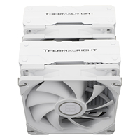 Pendingin CPU Thermalright PA120 PUTIH Tinggi 157mm Dual Tower 6 Heatpipe Radiator Udara Serba Putih AMD INTEL