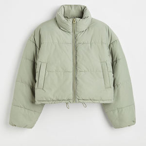 Wholesale Custom Women Cropped Puffer Jacket Warm Winter Thick <b>Bubble</b> <b>Coat</b> Streetwear High Waist Padded Short Jacket Supplier - Product Image 1