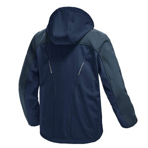 Chaqueta Softshell Personalizada al por Mayor para Hombre, Impermeable, Cortavientos, Transpirable, de Talla Grande, con Diseño Único, Cuello Alto y Capucha - Product Image 5