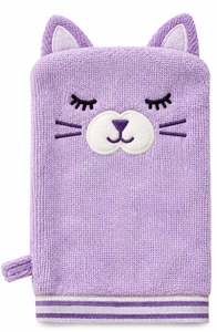 Bath Mitt Pink <b>Washcloth</b> Soft Scrubber Hand Towel for Kids Bathroom Cleaning - Product Image 5