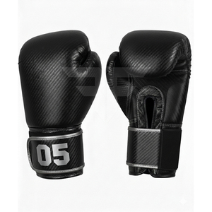 MMA Gym Adult Boxing <b>Gloves</b> Fabric Custom Logo <b>Moisture</b> Wicking Hook Loop Closure Training <b>Gloves</b> for Martial Arts Fitness - Product Image 1