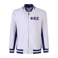 Veste de sport en polaire technique blanche Phi Beta Sigma pour hommes, coupe confortable, tissu de qualité supérieure, vêtements de fraternité grecque, athlétique