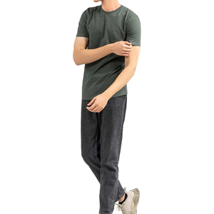 T-shirt à manches courtes pour homme, col rond, 100% coton, séchage rapide et respirant, style décontracté, livraison directe d'usine - Product Image 2