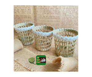 Boîte de rangement de panier en rotin de vente chaude pour porte-stylo en rotin de bureau Logo personnalisé porte-stylo de stockage de cuisine en rotin prix le moins cher - Product Image 3