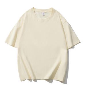 Camiseta Oversize de Algodón Pesado Estilo Normcore/Minimalista con Efecto Stone Wash y Estampado Serigrafiado de Manga Corta 100% Algodón - Product Image 3