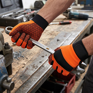 Guantes de Trabajo Mecánicos JNM SAFETY Amara de Alta Calidad, 11 oz, Cuero Sintético Resistente, Muñequera Ajustable, Resistentes a la Abrasión y al Calor - Product Image 5