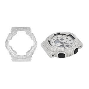 Montre personnalisée haut de gamme style GA110, boîtier en métal serti de pierres, montre de luxe tendance, compatible GA110, montre personnalisée - Product Image 3