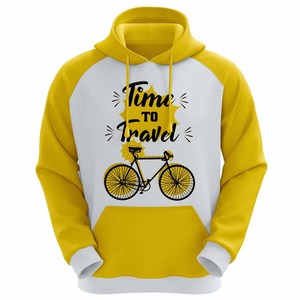Sweat-shirts unisexes en polaire TIME TO TRAVEL 100% polyester, poche unie, impression par sublimation personnalisable, séchage rapide, vente en gros, vierges - Product Image 1