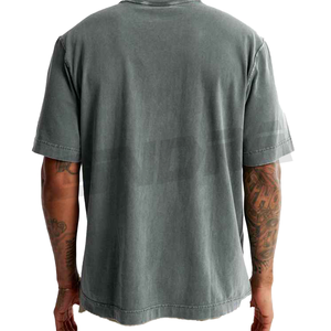 เสื้อยืดโอเวอร์ไซส์ทรงหลวมสำหรับผู้ชาย ออกแบบโลโก้ได้ตามต้องการ สไตล์สตรีทแวร์ ผ้าฝ้ายคุณภาพสูง นุ่มสบาย ใส่ได้ทุกวัน - Product Image 5