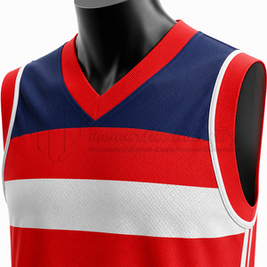 Fabricante de Uniformes de Baloncesto Rojos Personalizados, Conjunto de Camiseta de Baloncesto Sublimada, Ropa Deportiva Profesional para Equipos, OEM ODM, 100% Poliéster - Product Image 6