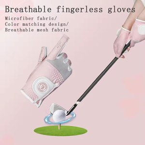 ถุงมือกอล์ฟแบบไร้นิ้วสำหรับผู้หญิง ผลิตในประเทศปากีสถาน ออกแบบเพื่อการยึดเกาะที่สบายมือ เหมาะสำหรับกิจกรรมกลางแจ้ง ขายดีที่สุด - Product Image 4