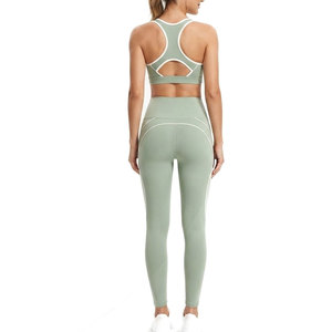 Conjunto deportivo sin costuras Best Choice para mujer, transpirable, elástico, para entrenamiento en el gimnasio, fitness, yoga y ejercicio. - Product Image 2