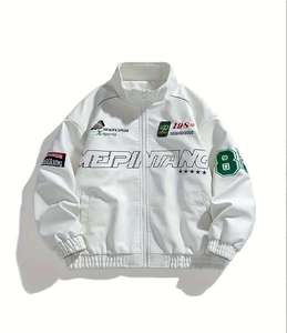 Wholesale Oem New 2026 Mens Clothing High Quality Leather <b>Jacket</b> Custom Varsity <b>Jacket</b> Motorcycle Nascar F1 <b>Racing</b> <b>Jacket</b> - Product Image 1
