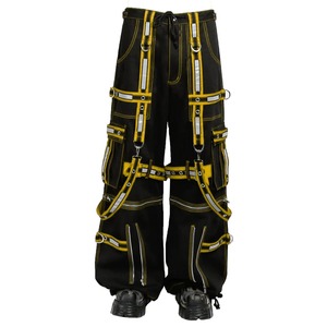 Pantalones Góticos Utilitarios para Hombre al por Mayor, Pierna Ancha, Bolsillos Funcionales, Transpirables, 100% Algodón, Alta Calidad, Moda Alternativa - Product Image 5