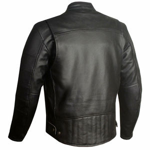 <b>Mens</b> Genuine Leather Windproof Breathable Winter Casual <b>Jacket</b> Wholesale Price - Product Image 2