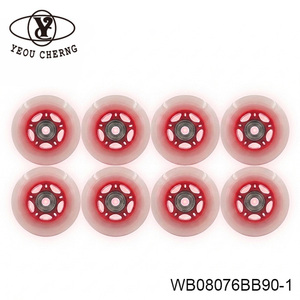 YEOU CHERNG Ice Hockey Wheel Polyurethane WB08076RT90-1 Durable <b>Back</b> - Product Image 2