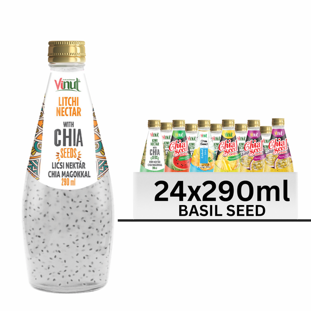 290ml Pomegranate Chia Seed Drink Vietnam Sugar Free Private Label OEM ODM Free Sample Bulk Pricing