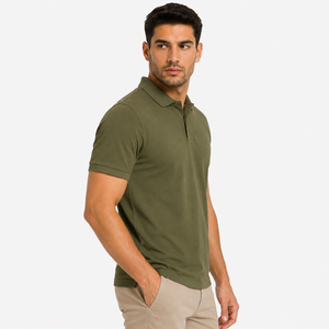 Polo homme premium conçu pour un style décontracté et sportif, tissu léger, texture douce, idéal pour l'été, confortable à porter. - Product Image 2