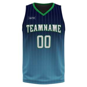 Tenue de basketball personnalisée OEM de haute qualité, maillot de basketball respirant en mesh, 100% polyester, uniforme de basketball entièrement sublimé - Product Image 3