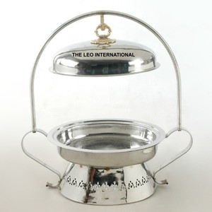 Recipiente para calentar comida de acero inoxidable, de diseño comercial y creativo, con un acabado resistente y brillante, adecuado para banquetes y hoteles. - Product Image 3