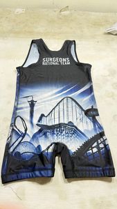Custom Logo Sublimation Youth Kids Wrestling Singlet Moisture Wicking Breathable Polyester Spandex Kids Singlets - Product Image 2
