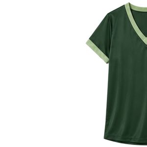 Ensemble de pyjama en satin vert forêt pour femmes, haut à manches courtes et short, vêtements de nuit doux, vêtements de détente, fabrication sur mesure OEM ODM - Product Image 2