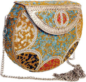 Bolso de Mano de Cuentas Metálicas Hechas a Mano, Impresionante y de Alta Demanda, para Mujer, Decoración Clásica de Moda, de la India - Product Image 3