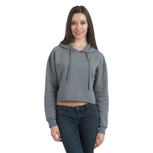 Sweat à capuche surdimensionné personnalisé pour femme, manches longues, logo frontal, 100 % coton, toile respirante, décontracté, sport d'hiver, pull à capuche - Product Image 5