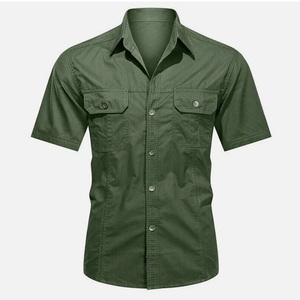 Men <b>Half</b> Sleeve Tactical <b>Shirt</b> With All Size Available Heat-Transfer Printing Men's Short Sleeve Tactical Utility <b>Shirts</b> - Product Image 1